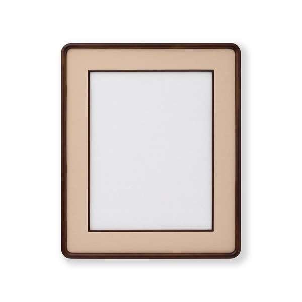 角が丸い色紙額 布マット木製色紙額 隅丸布マット色紙4号（333x242mm） 日本製 ベージュ