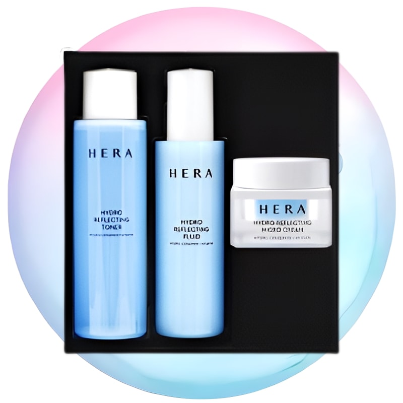 [水分たっぷり] ハイドロリフレクティング3点セット 韓国コスメ 人気商品 肌への水分補給 鎮静 ツヤ消し ブースティング 保護膜 トナー フルイド クリームSET