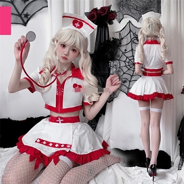 【320】超低.価.格!コスプレ ナース服 ナース 看護婦 女医 ホワイト 医者 ハロウィン コスチューム 仮装 なりきり ドクター 大人 コスプレ衣装 エロい 服 衣装 かわいい 大人用 可愛い ク