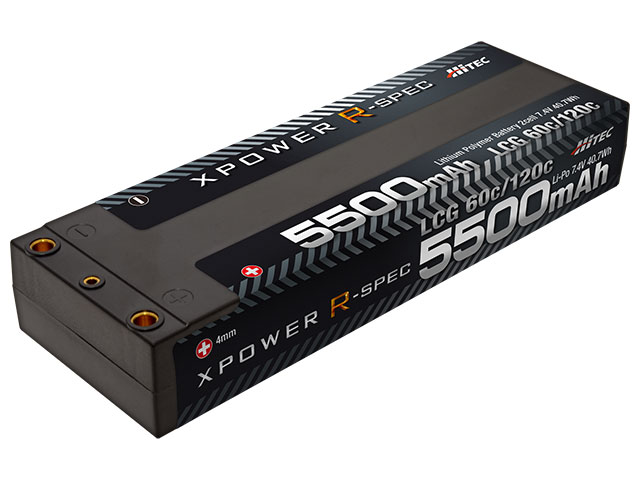 ハイテックマルチプレックスジャパン XPOWER R-SPEC Li-Po 7.4V 5500mAh LCG 60C/120C【XPR5500-LCG】 ラジコン用 XPR5500-LCG エックスパ