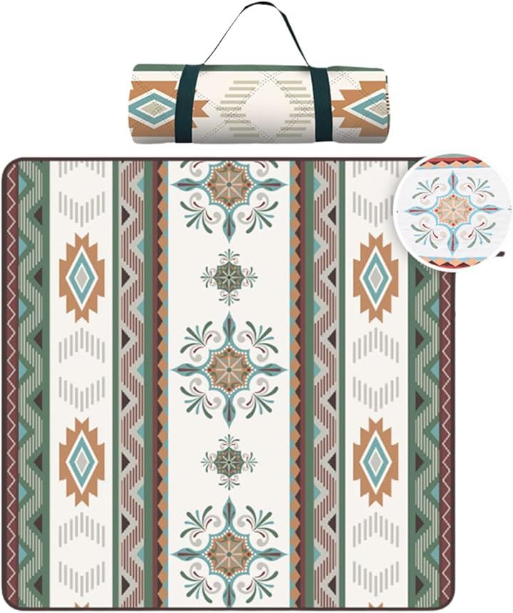 便利 レジャーシート 大判 厚手 200x200 防水 ピクニックシート 洗濯可 大人4人～6人用 3層構造 軽量 プレイマット(シアトル 200x200, 200cmx200cm)