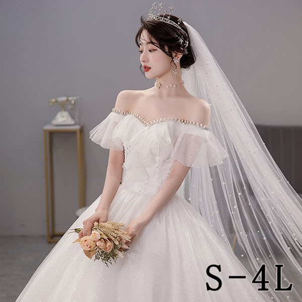 オフショルダー パフスリーブドレス（W307WH） オフショルダー