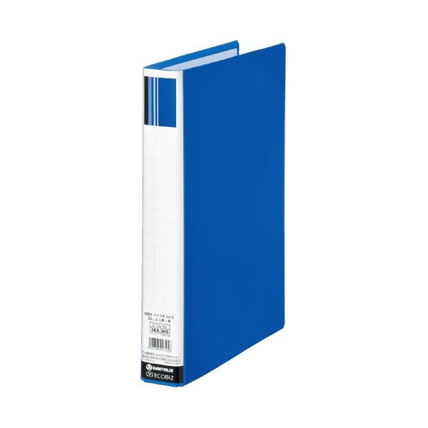 大きな取引 （まとめ）スマートバリュー 送料込 D623J-10（10セット） パイプ式ファイル片開き青10冊 ファイル