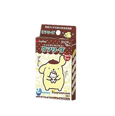 他サイト： ケアリーヴ キャラクター ポムポムプリン ジュニアサイズ 16枚入の商品画像