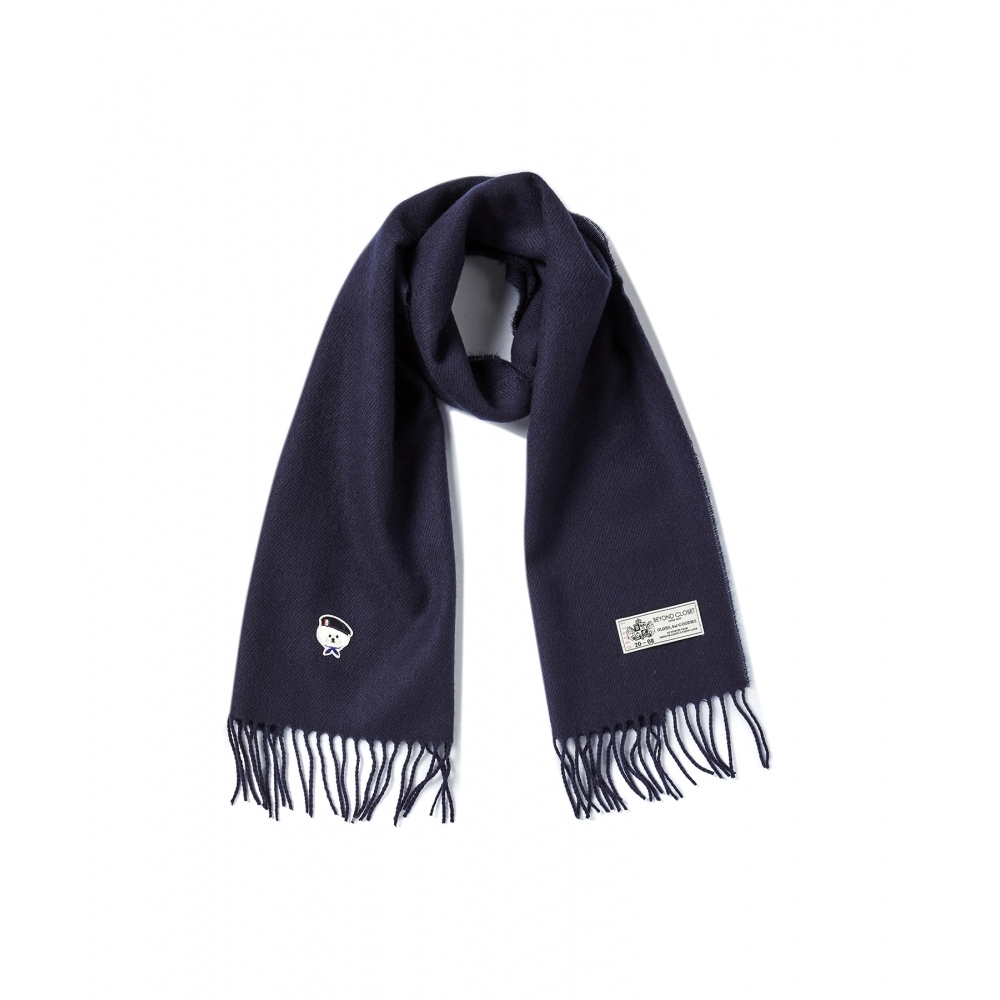 BEYOND CLOSET ニューパリジャンドッグワッフェンベーシックマフラーネイビー 6,232円