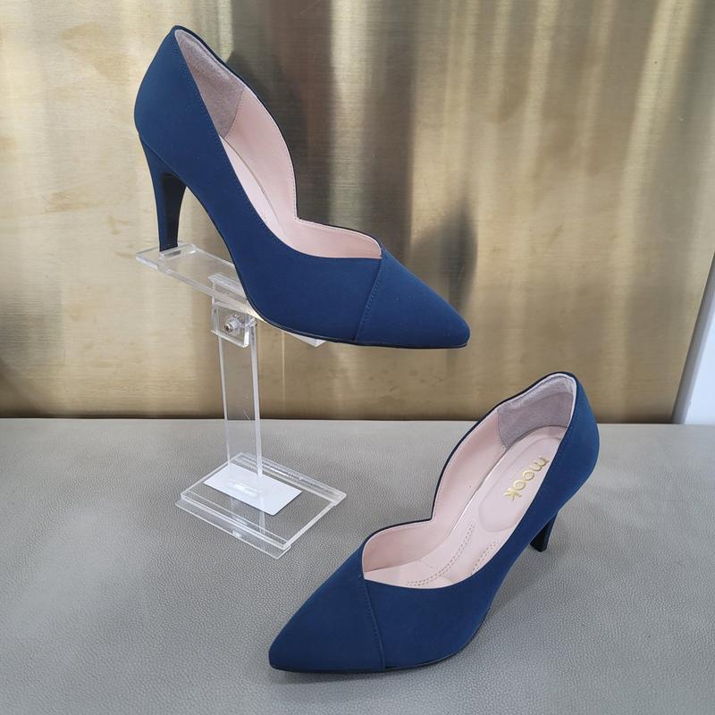 女性用フォーマルシューズヒール 422102 UB ヒール8cm 足に優しいサイドオープンシューズデザイン_DG