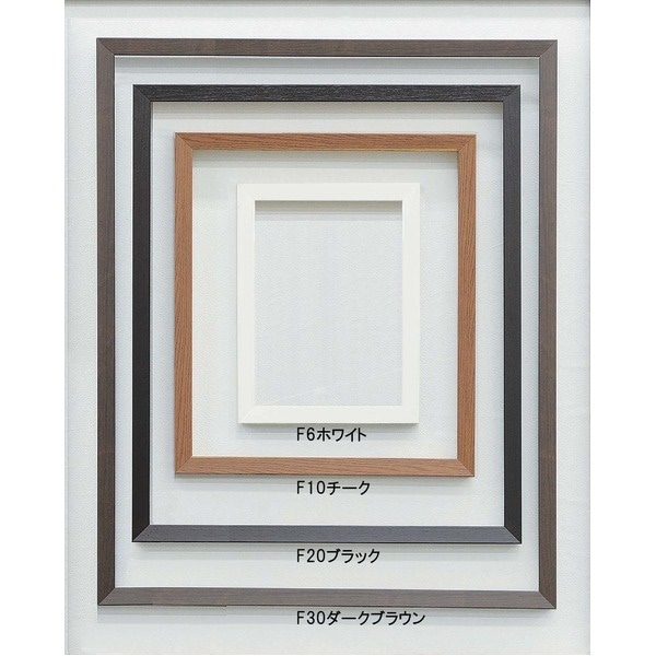 [仮縁油絵額]高級仮縁/キャンバス額/油絵額 木製仮縁F20（727x606mm）ホワイト