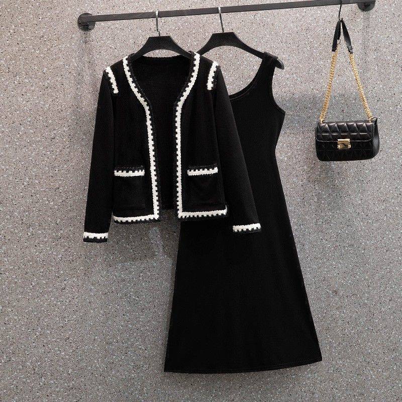 出荷が早い大きいサイズセット フード付きアウター+スカート 2点セットレディース 春秋 おしゃれで高級！セット 通勤 韓国ファッション セットアップ 着やせ