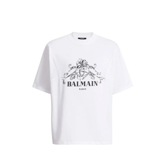 BALMAIN Men Tops HH1EG275 BD65 GAB WHITE