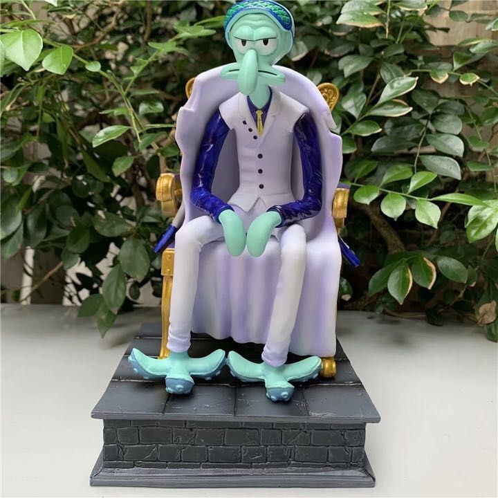 スポンジボブ　ワンピース　三大将　セットフィギュア スポンジボブ☆ワンピース3大将コスプレフィギュア3体セット