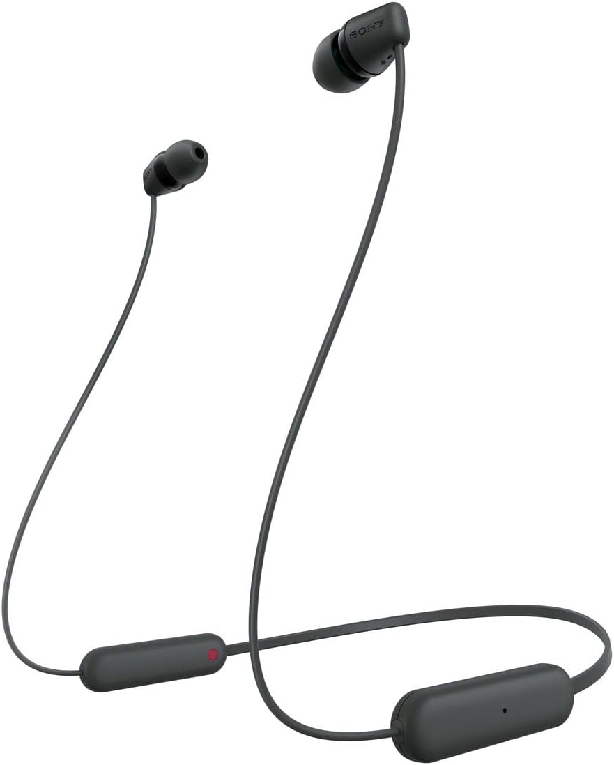 ソニー(SONY) ワイヤレスイヤホン WI-C100:Bluetooth対応/25時間スタミナ/IPX4防滴/DSEE搭載 ブラック WI-C100 BZ 小