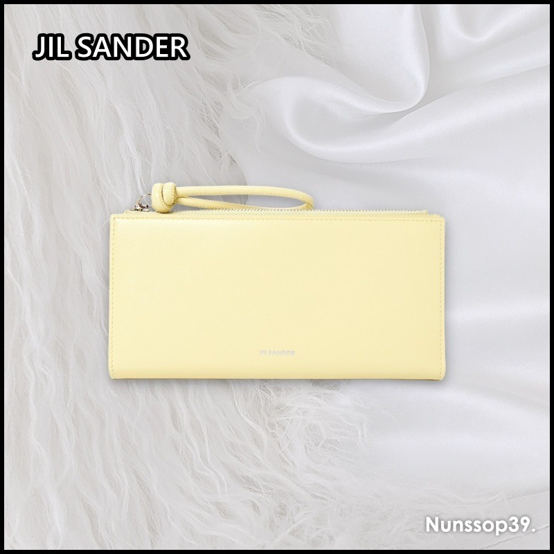 JIL SANDER J07UI0008 P5354 742 ロゴ折りたたみ式長財布