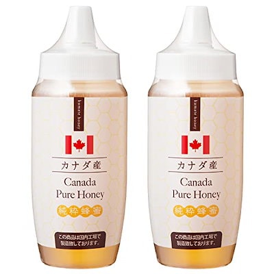 他サイト： [熊手のはちみつ] カナダ産純粋 はちみつ (ポリ 500g) 100％純粋 ハチミツ 蜂蜜 2本SETの商品画像