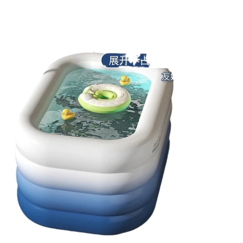 ベビースイミングプール折りたたみ式ベビーインフレータブルスイミングプール子供用小さな肥厚スイミングプール家庭用バスバケツ