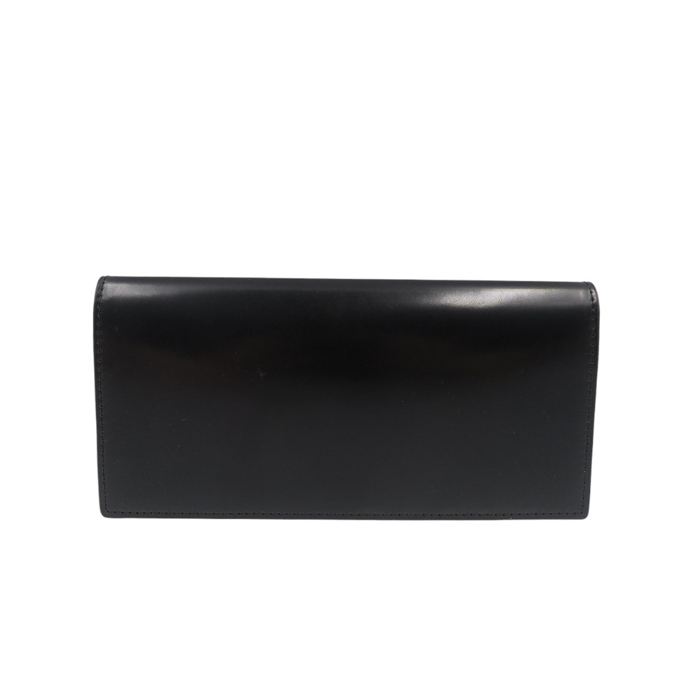 未使用品 長財布 コードバン/コードバン ブラック 0740【中古】 メンズ