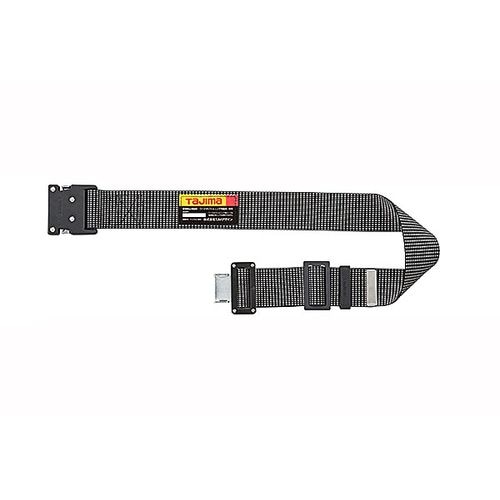 タジマ 胴ベルト アルミ ワンタッチ黒バックル ドット白 S BWS110－DWH安全・保護用品