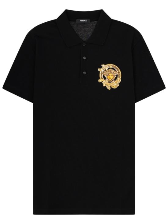 VERSACE Men Polo Shirts 1013906 1A167391B000 Black
