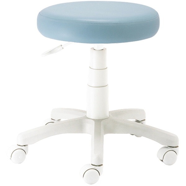 RZR-103WBL ラウンドチェア ホワイト脚 ブルー メーカー直送