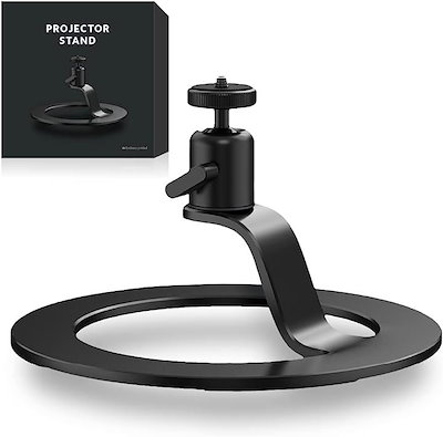他サイト： プロジェクター スタンド Anker Nebula 対応 小型 三脚 軽量 高さ調節 360回転 1/4インチネジ XGIMI など各メーカー対応 プロジェクター台( 黒)の商品画像