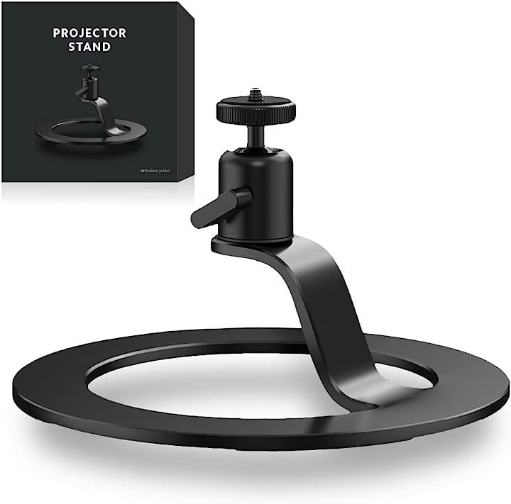 プロジェクター スタンド Anker Nebula 対応 小型 三脚 軽量 高さ調節 360回転 1/4インチネジ XGIMI など各メーカー対応 プロジェクター台( 黒) 4,817円
