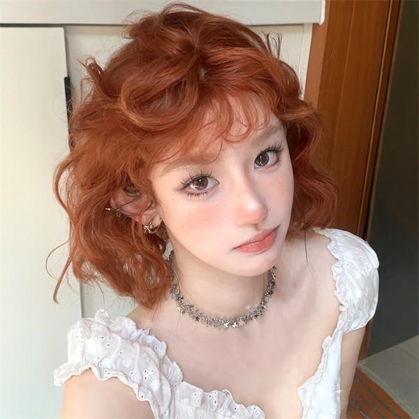 ぱっつん前髪 可愛い ショート コスチューム コスプレ 前髪あり ハロウィン ふんわり前髪 仮装 レディース 原宿風 かつら 新品/第1弾キャンペーンフルウィッグ