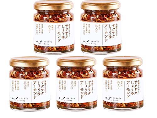 サクサクしょうゆアーモンド ご飯のお供 非常食 保存食 おいしい おかず 大容量 おつまみ 納豆サンド パンのお供 5個