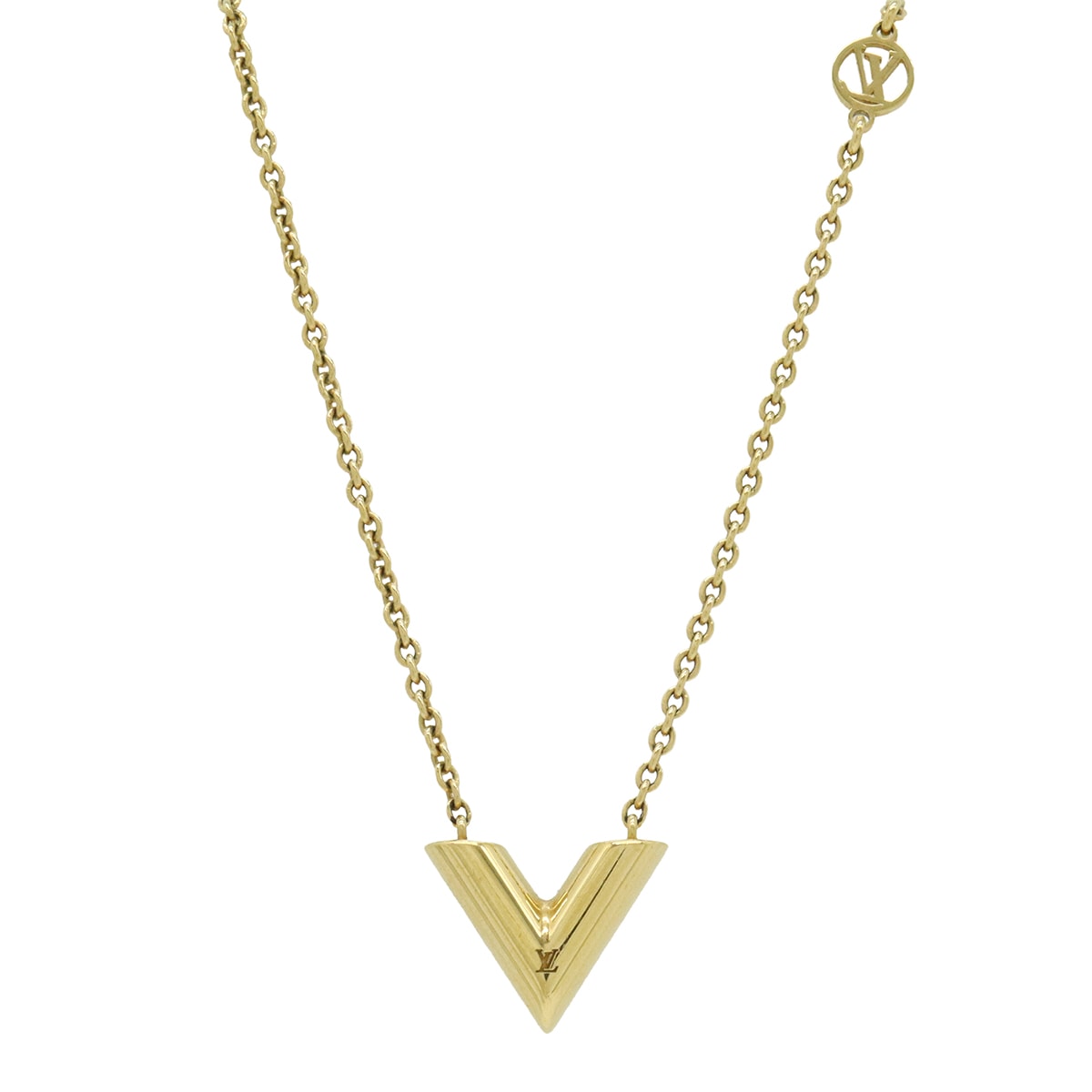 ネックレス エセンシャルV エッセンシャル ペンダント GP ゴールド M0085