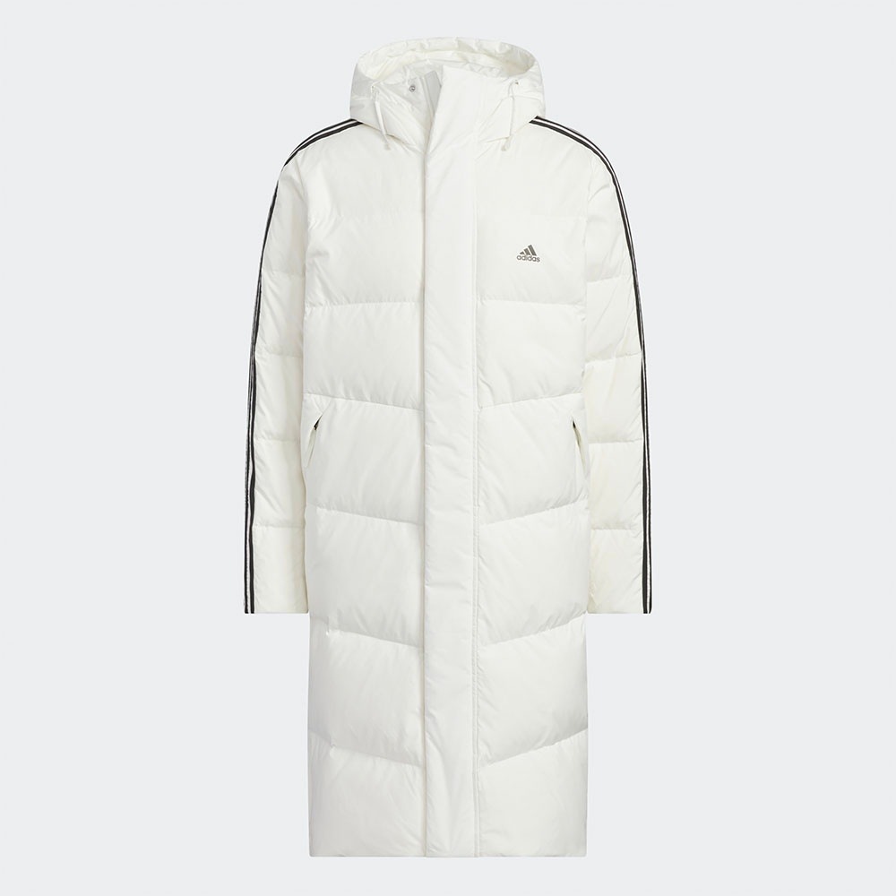アディダス 3S ロングダウンパッド入りコート-オフホワイト/JG5957