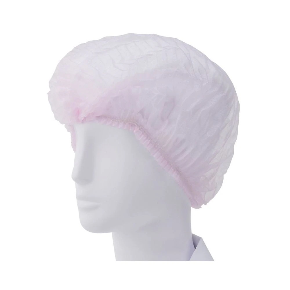 宇都宮製作　毛髪混入防止用キャップ　シンガーギャザーキャップMP　ピンク　フリーサイズ　100枚×10箱【取り寄せ商品・即納不可・代引き不可・返品不可】