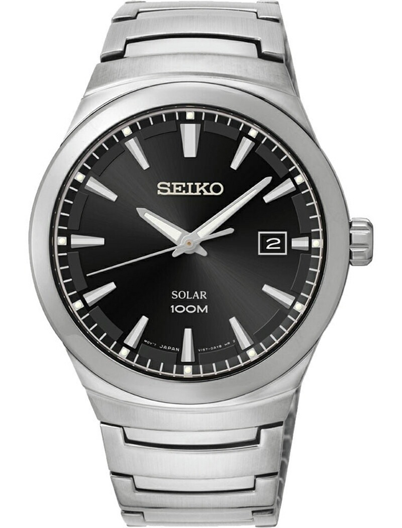 [10年保証] SEIKO SNE291P1 [セイコーインポート] セイコー ソーラー クオーツ 100m防水 [逆輸入モデル]