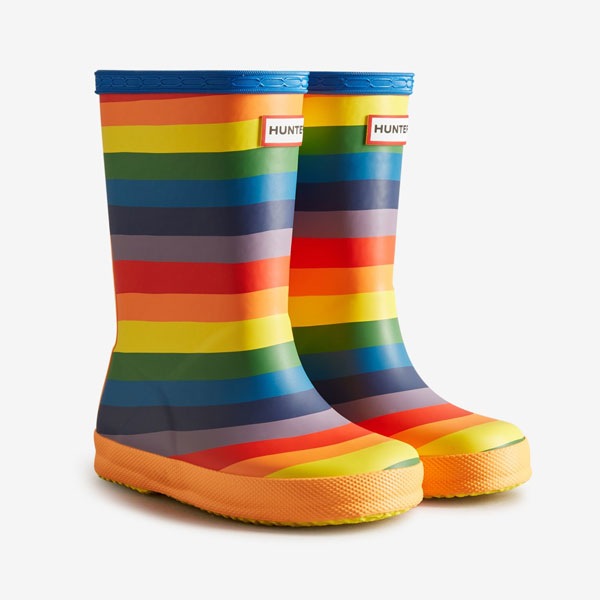 ハンター HUNTER シューズ レインブーツ little kids original first classic rainbow print boot KFT5092RMA-MUL キッズ ジュニ