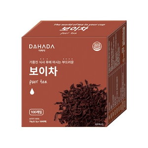 【DAHADA】 プーアル茶 100個入 / ダイエット / 消化機能の改善 / リフレッシュ