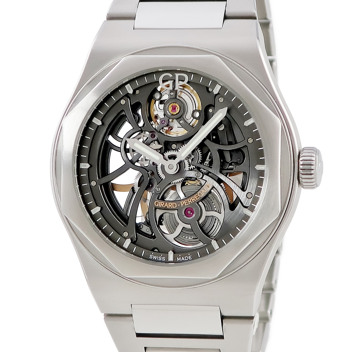 ロレアート スケルトン 81015-11-001-11A 自動巻き メンズ オクタゴン スモールセコンド 透明 3年保証 959,651円