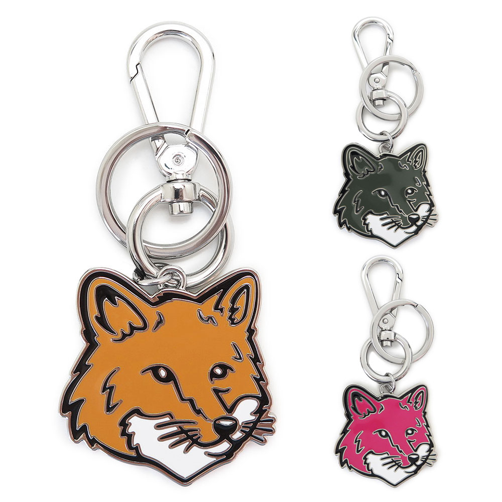 キーホルダー ボールド フォックスヘッド メタル キーリング LM06904AM1002 / LW06904AM1002