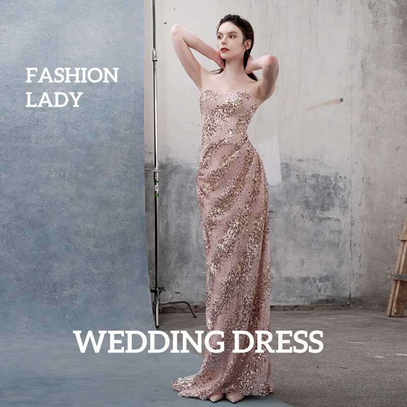 今がチャンス花嫁ドレス ウェディングドレス スパンコール 高級感 フィッシュテール レディースドレス ロングドレス 着痩せ イブニングドレス 忘年会 結婚式 披露宴 誕生日 礼服 司会 パーティードレ 5,252円