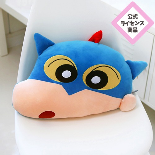 クレヨンしんちゃん クッション 30×45cm ぬいぐるみ アクション仮面