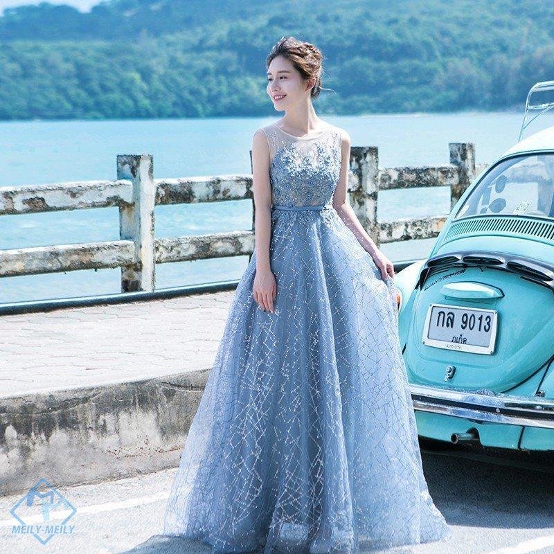 ウェディングカラードレス 青 安い 演奏会 カラードレス コンサート 結婚式 発表会 ロングドレス 披露宴 ウエディングドレス プリンセス 二次会 ステージ衣装 カラードレス 演奏会用 青 ロングドレス 安い パーティードレス