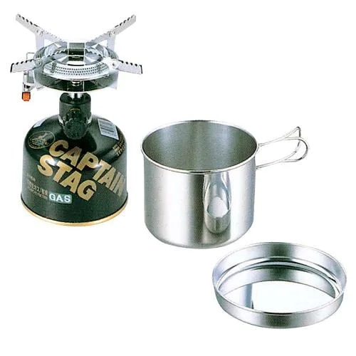 CAPTAIN STAG M-6400 キャプテンスタッグ オーリック 小型ガスバーナークッカーセット
