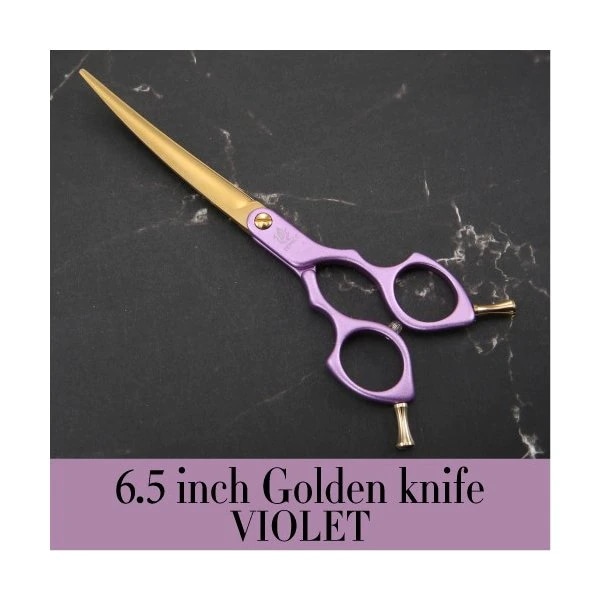 フェニスバイオレットプロフェッショナルペットグルーミングはさみ7.0 / 7.5 / 8.0インチ犬の毛髪切断鋏 8.0 inch Fenice JP440c 6インチ ペット犬テディヨークシャーシュナウザー