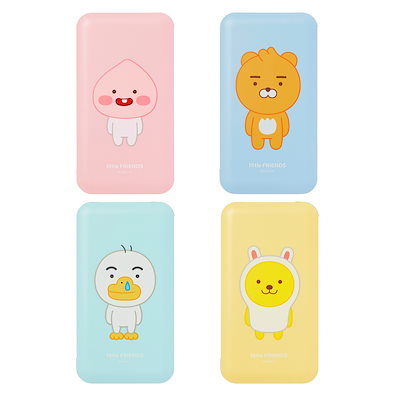 カカオフレンズ  モバイルバッテリー アピーチ カカオフレンズ モバイルバッテリー 6400mAhの通販 by Honey's