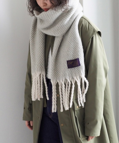 [最安値挑戦]ストール ヘリンボンボリュームストール レディース