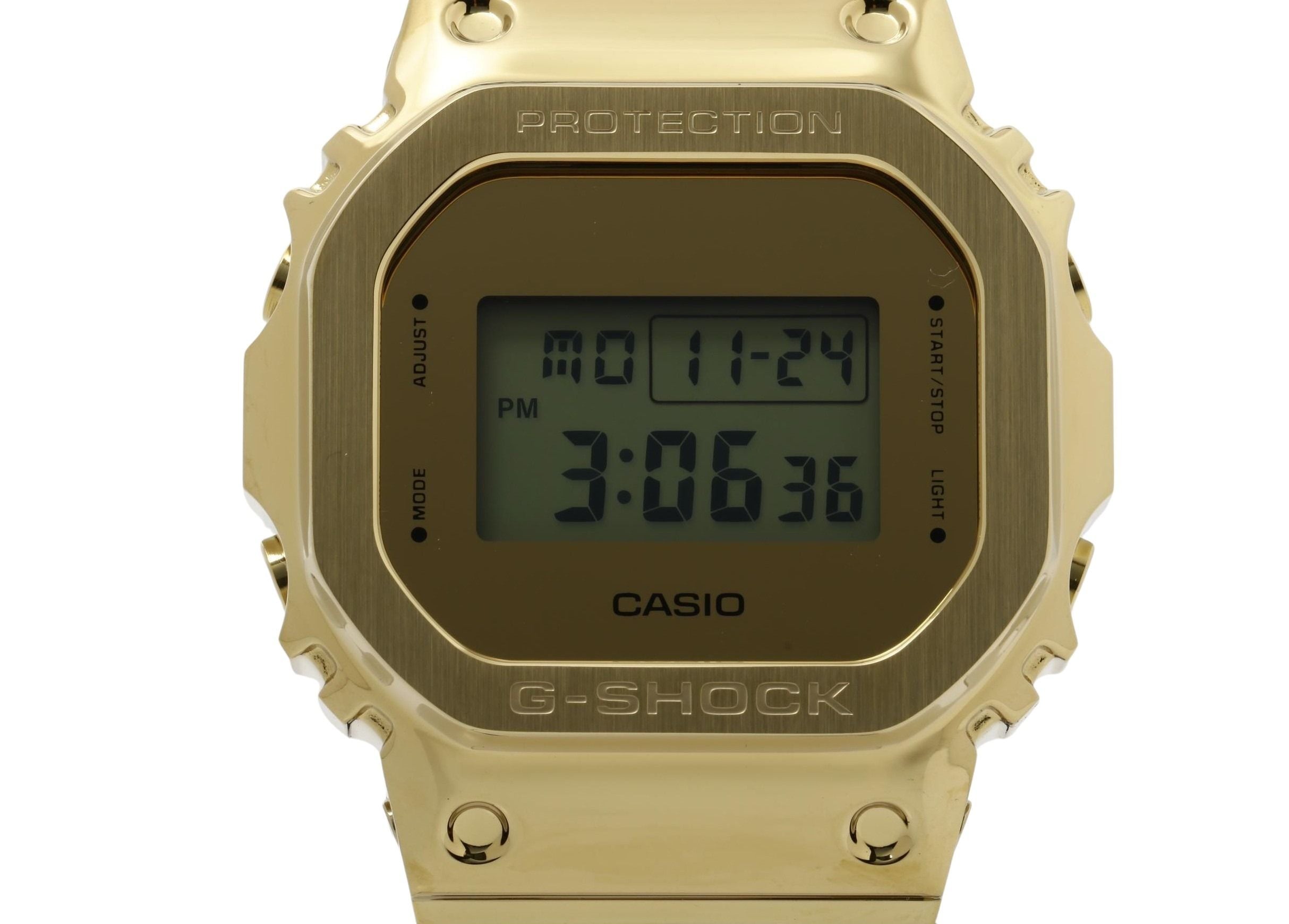 時計 G-SHOCK 樹脂／ステンレススチール GM-5600YMG-9JF デジタル ゴールド ブラック メンズ時計 メンズウォッチ 高級 ブランド スポーツ 人気【本物保証】