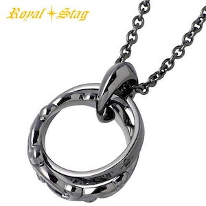 ロイヤルスタッグゼスト Royal Stag ダブルリング シルバー ネックレス ダイヤモンド BKD