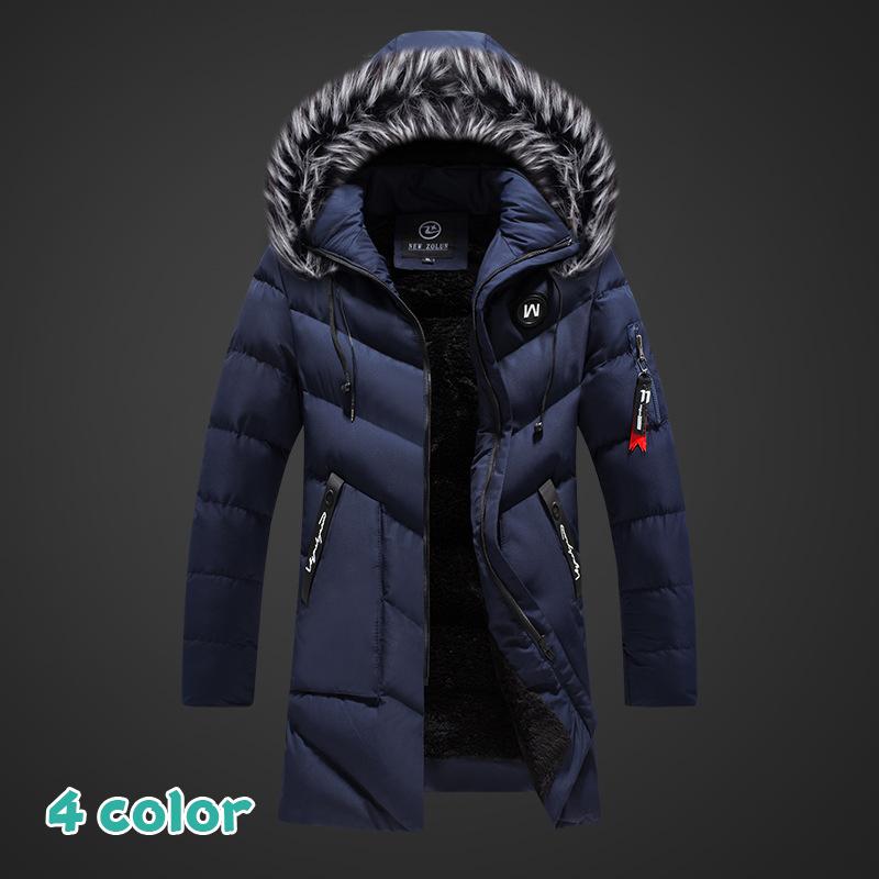 【即納】ダウンジャケット メンズ ダウンコート 撥水 軽量 保温 防風 冬 冬服 フード付き ロングコート キルティングコート 中綿コート 裏起毛 お兄系 5,103円