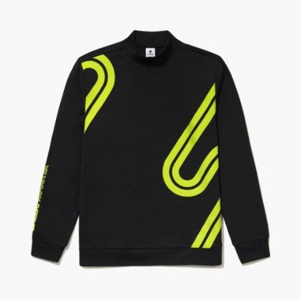 ゴルフTシャツ KQF GQ421MRLO1-BLCK 男性用ルースターモックネック S
