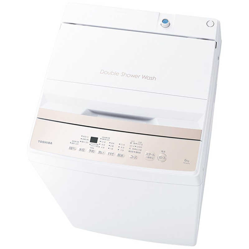 東芝　TOSHIBA　全自動洗濯機 洗濯6.0kg ピュアホワイト　AW-6GA4-W（標準設置無料）