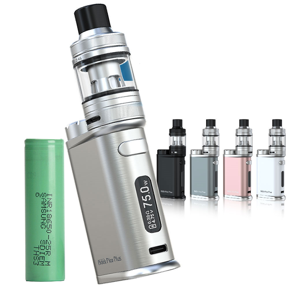 Eleaf iStick Pico Plus 電子タバコ ベイプ スターターキット 18650 バッテリー付き MOD 爆煙 禁煙 ニコチン0 持ち運び シーシャ VAPE 本体 おすすめ CBD ヴ