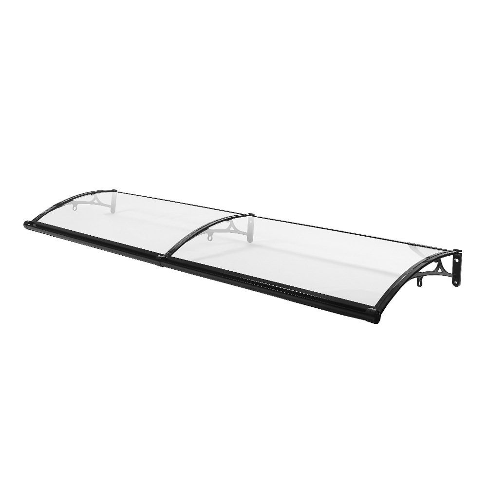 [国内発送 送.料無料]A372【TYPE B 64*204cm 透明】雨よけ 屋根庇 雪対策 ひさし 組立が簡単 雨よけ 雪よけ テラス 玄関 梅雨対策 住宅用 パティオ日除け 後付け 雨雪パネルを