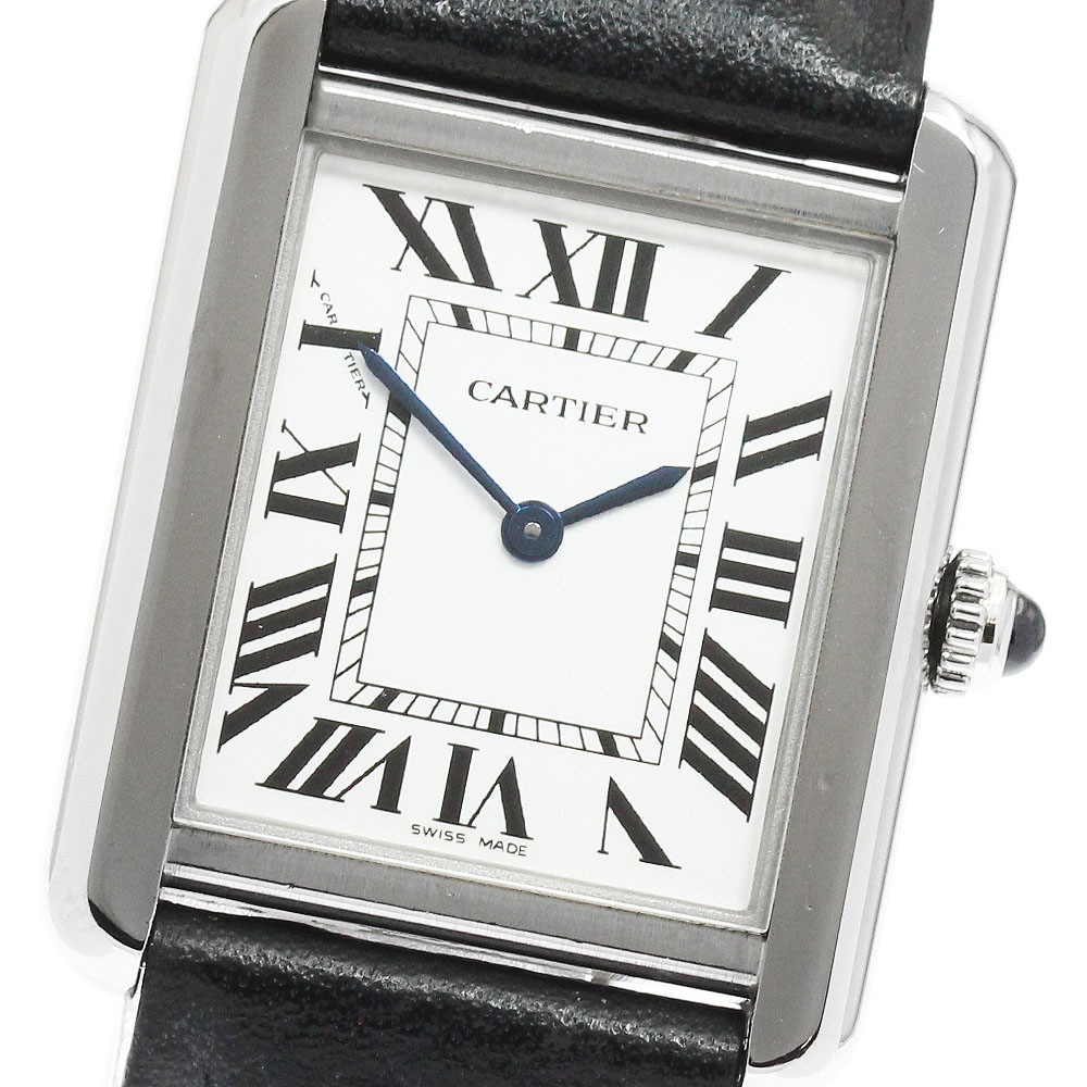 カルティエ CARTIER WSTA0030 タンクソロSM クォーツ レディース 保証書付き_960856【中古】