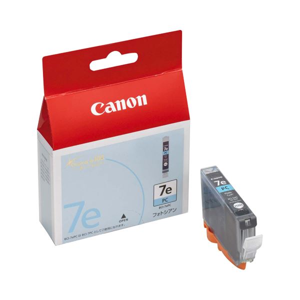 （まとめ） キヤノン Canon インクタンク BCI-7ePC フォトシアン 0368B001 1個 (×4セット)